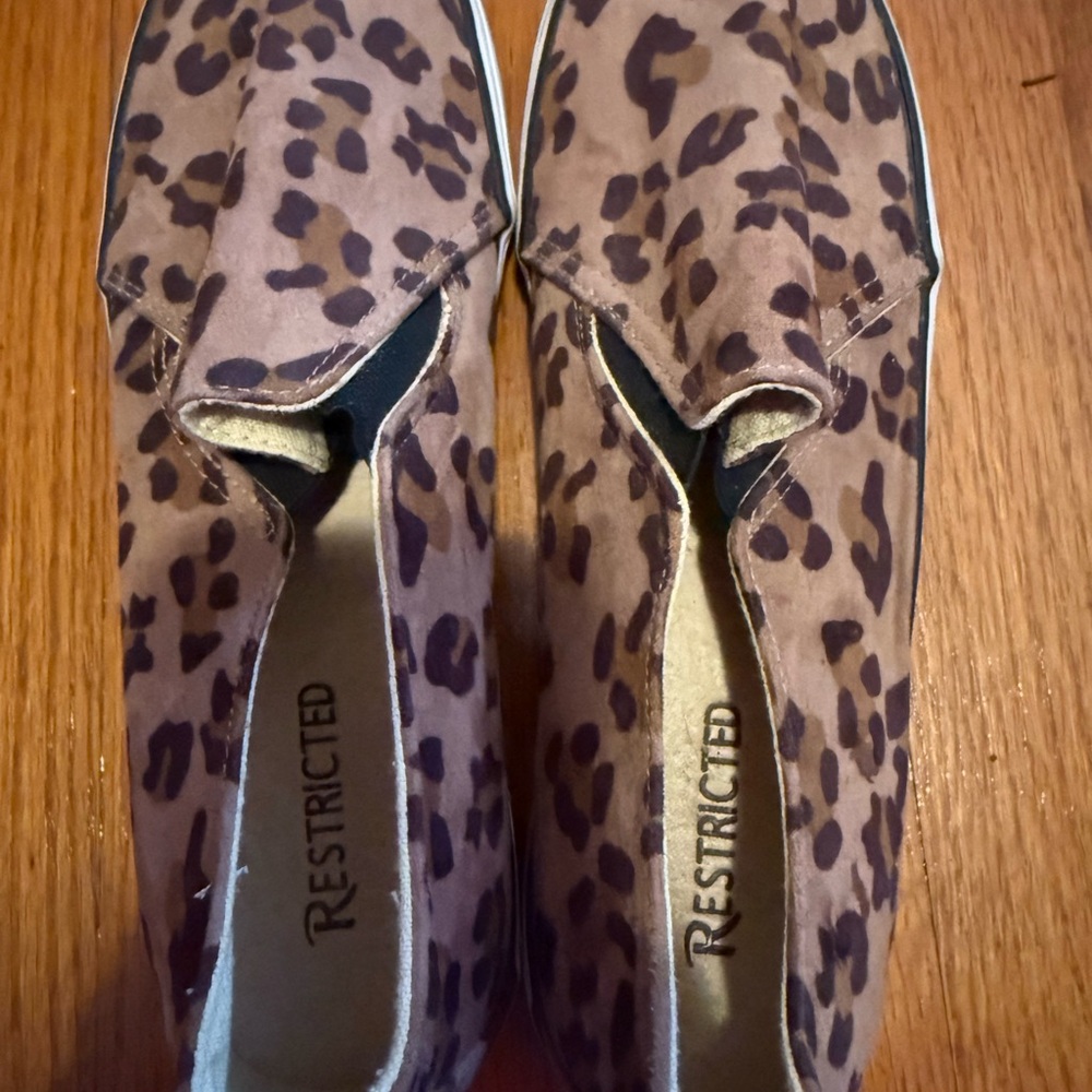 Restricted Women's Brown Leopard Slip-On Sneakers
